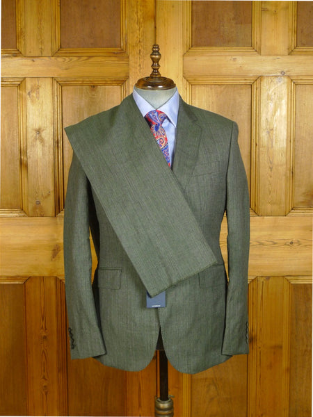 25/0757V new w/tags hackett london grey glen check tropical wool suit (rrp £690) - various sizes