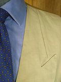 25/0760 vintage 1991 anderson & sheppard savile row bespoke cream linen d/b morning waistcoat 46-47 extra long