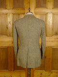 25/0770 phillips & piper brown herringbone tweed jacket for goodwood revival 40 long