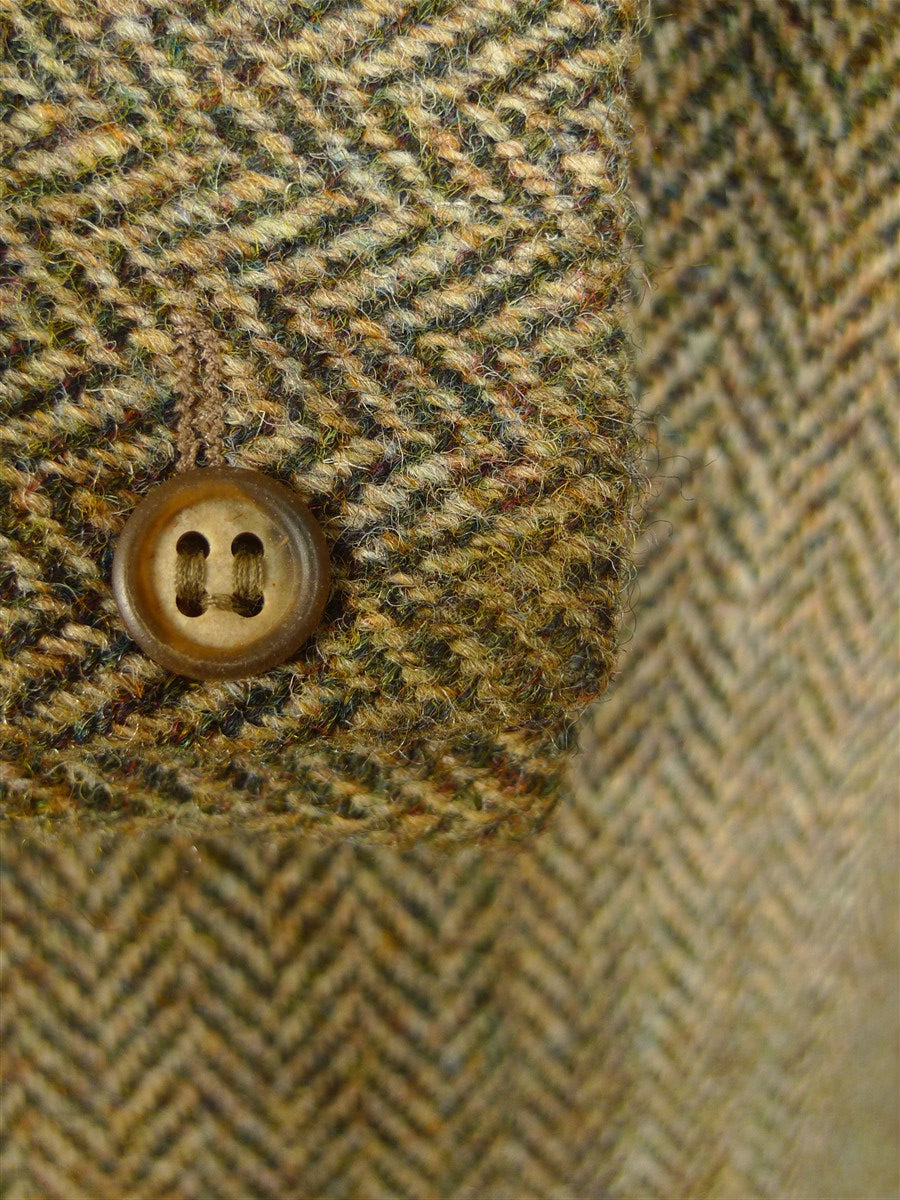 25/0770 phillips & piper brown herringbone tweed jacket for goodwood revival 40 long