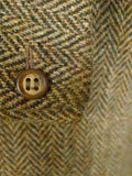25/0770 phillips & piper brown herringbone tweed jacket for goodwood revival 40 long