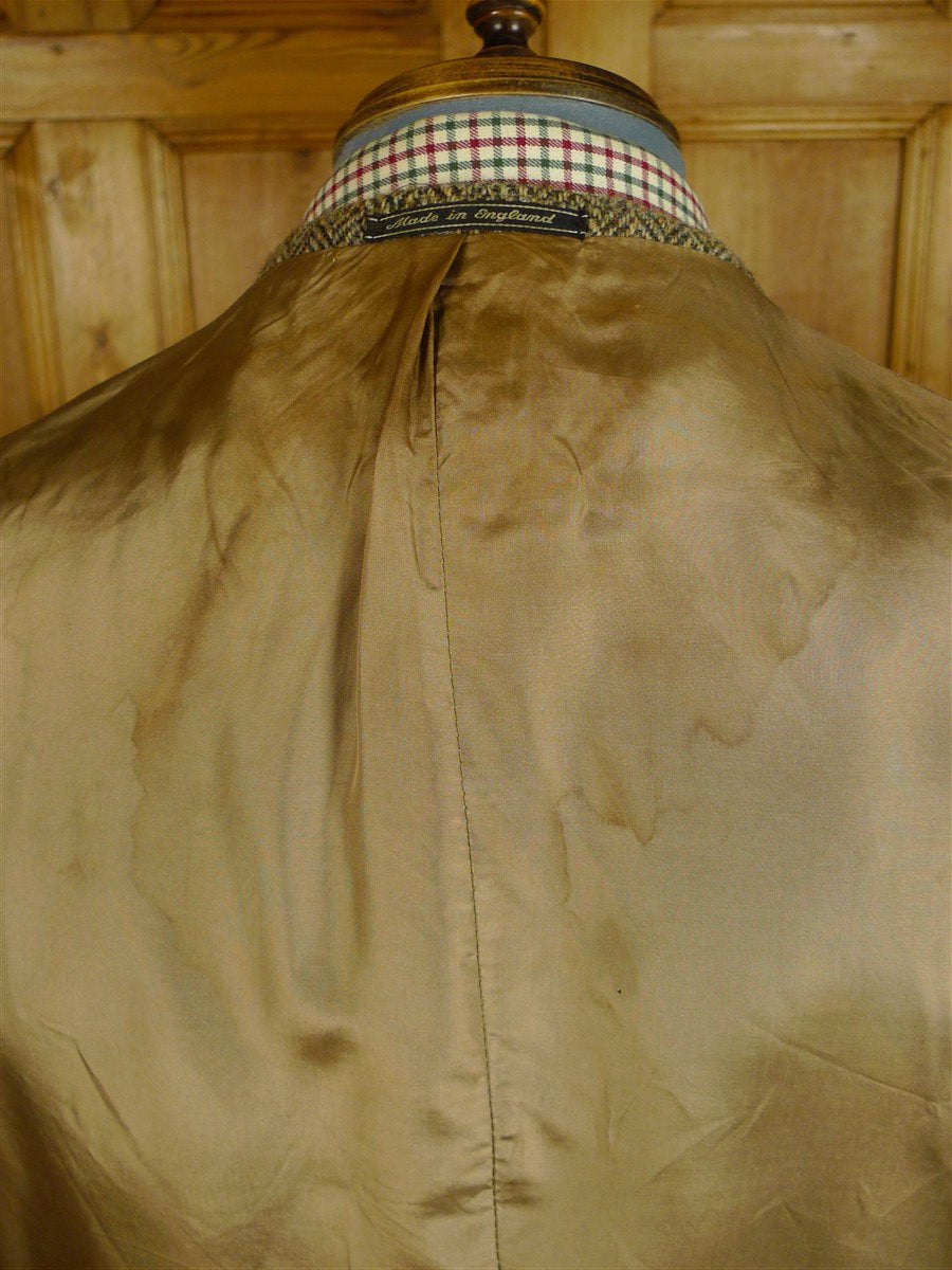 25/0770 phillips & piper brown herringbone tweed jacket for goodwood revival 40 long