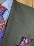 25/0773 immaculate crombie grey birds-eye weave wool & cashmere suit 40 regular