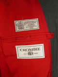 25/0773 immaculate crombie grey birds-eye weave wool & cashmere suit 40 regular