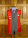 25/0773 immaculate crombie grey birds-eye weave wool & cashmere suit 40 regular