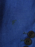 25/0774 anderson & sheppard 2006 savile row bespoke blue linen suit 48 extra long