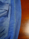 25/0774 anderson & sheppard 2006 savile row bespoke blue linen suit 48 extra long