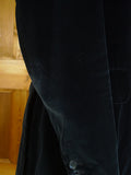 25/0768 vintage major fulham road bespoke blue black silk-velvet evening smoking jacket 37 short