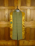 25/0769 immaculate british green wp check tweed pea coat 42