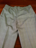 25/0776 immaculate huntsman 1998 savile row bespoke grey / blue prince of wales check worsted suit 42 regular