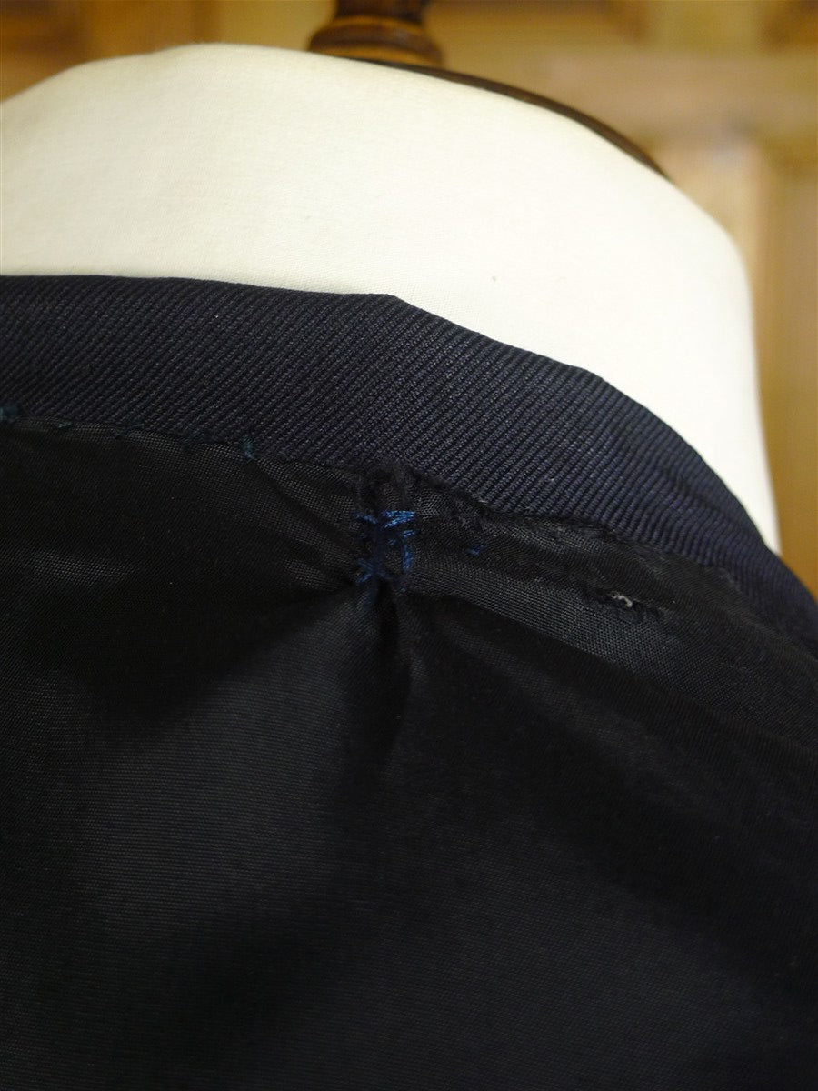 25/0777 huntsman 1996 savile row bespoke navy blue worsted suit 44 regular