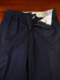 25/0777 huntsman 1996 savile row bespoke navy blue worsted suit 44 regular