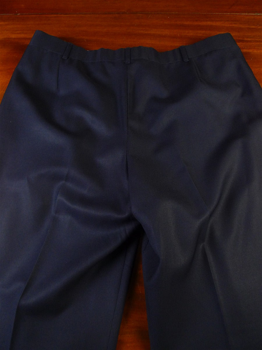 25/0777 huntsman 1996 savile row bespoke navy blue worsted suit 44 regular