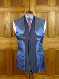 25/0779 william westmancott savile row canvassed blue pin-stripe wool suit 44 long