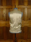 25/0792 immaculate tailor-made cream worsted morning waistcoat 39 extra long