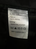 25/0786 immaculate quality 100% wool black evening tailcoat 46 long