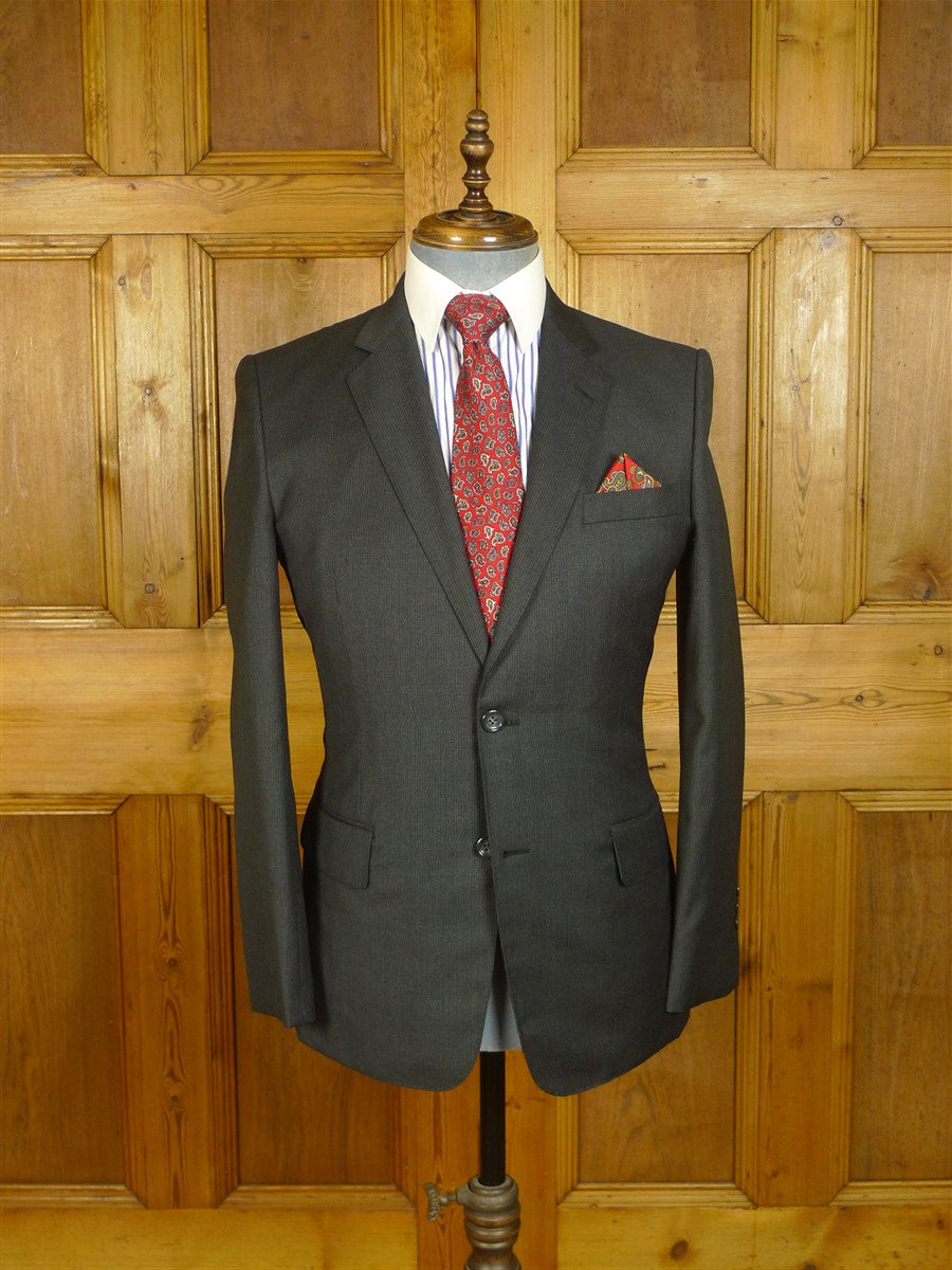 25/0782 immaculate 2012 senszio super 110s italian wool grey pin-stripe suit 36 short