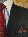 25/0782 immaculate 2012 senszio super 110s italian wool grey pin-stripe suit 36 short