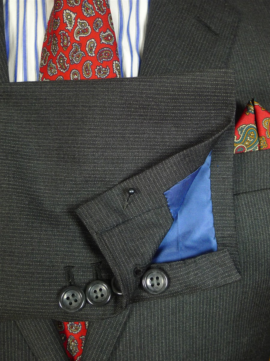 25/0782 immaculate 2012 senszio super 110s italian wool grey pin-stripe suit 36 short