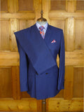25/0783 immaculate harvie & hudson italian wool teal blue d/b suit 45 long