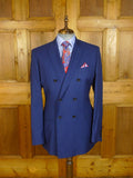 25/0783 immaculate harvie & hudson italian wool teal blue d/b suit 45 long