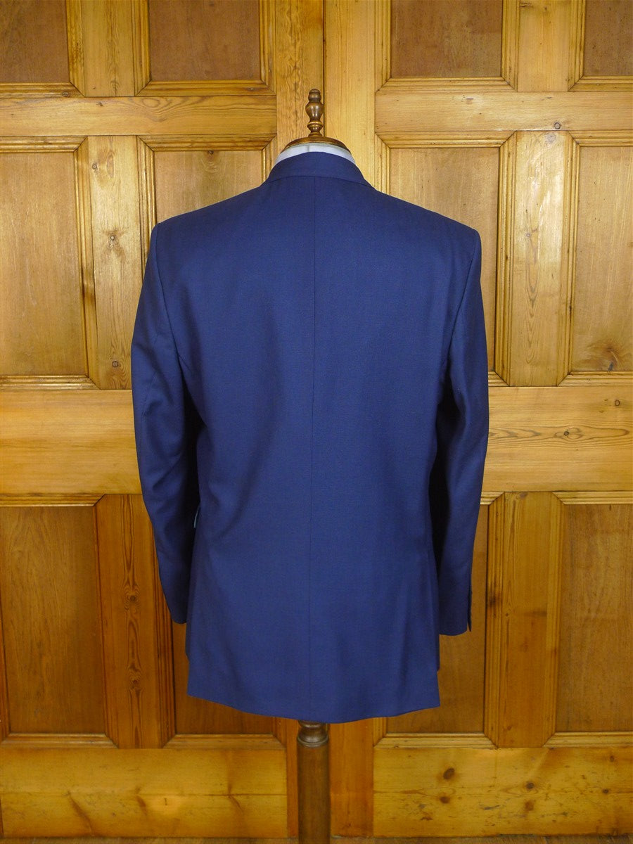 25/0783 immaculate harvie & hudson italian wool teal blue d/b suit 45 long