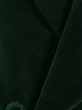 25/0767 beautiful 1998 ward & kruger savile row bespoke bottle green silk-velvet d/b dinner / smoking jacket 43 long