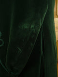 25/0767 beautiful 1998 ward & kruger savile row bespoke bottle green silk-velvet d/b dinner / smoking jacket 43 long