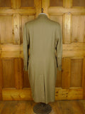 25/0789 superb extra-heavy 2006 ward & kruger savile row bespoke stone venetian wool covert coat overcoat 42-44 long