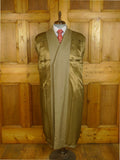 25/0789 superb extra-heavy 2006 ward & kruger savile row bespoke stone venetian wool covert coat overcoat 42-44 long
