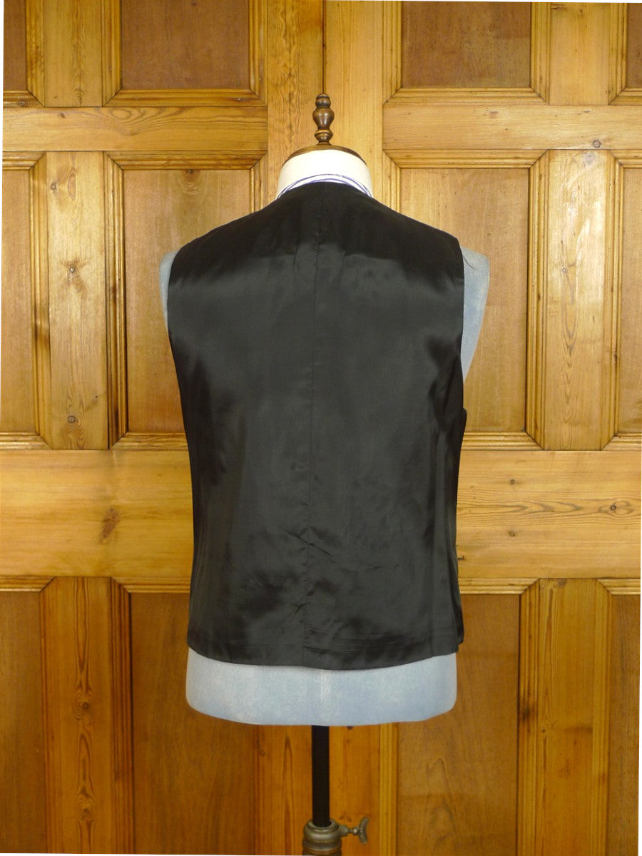25/0797 bespoke tailored dark grey blue waistcoat 41 long