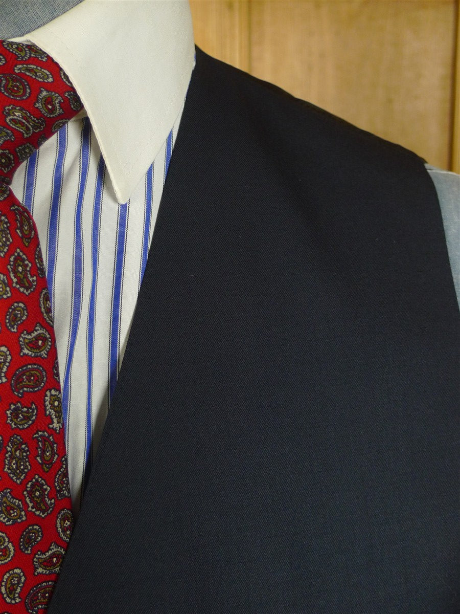 25/0797 bespoke tailored dark grey blue waistcoat 41 long