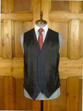 25/0797 bespoke tailored dark grey blue waistcoat 41 long