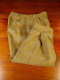 25/0800 immaculate redwood & feller bespoke brown wp check tweed shooting breeks 38