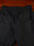 25/0815 ward & kruger 2009 savile row bespoke black wool / grosgrain peak lapel 42 long