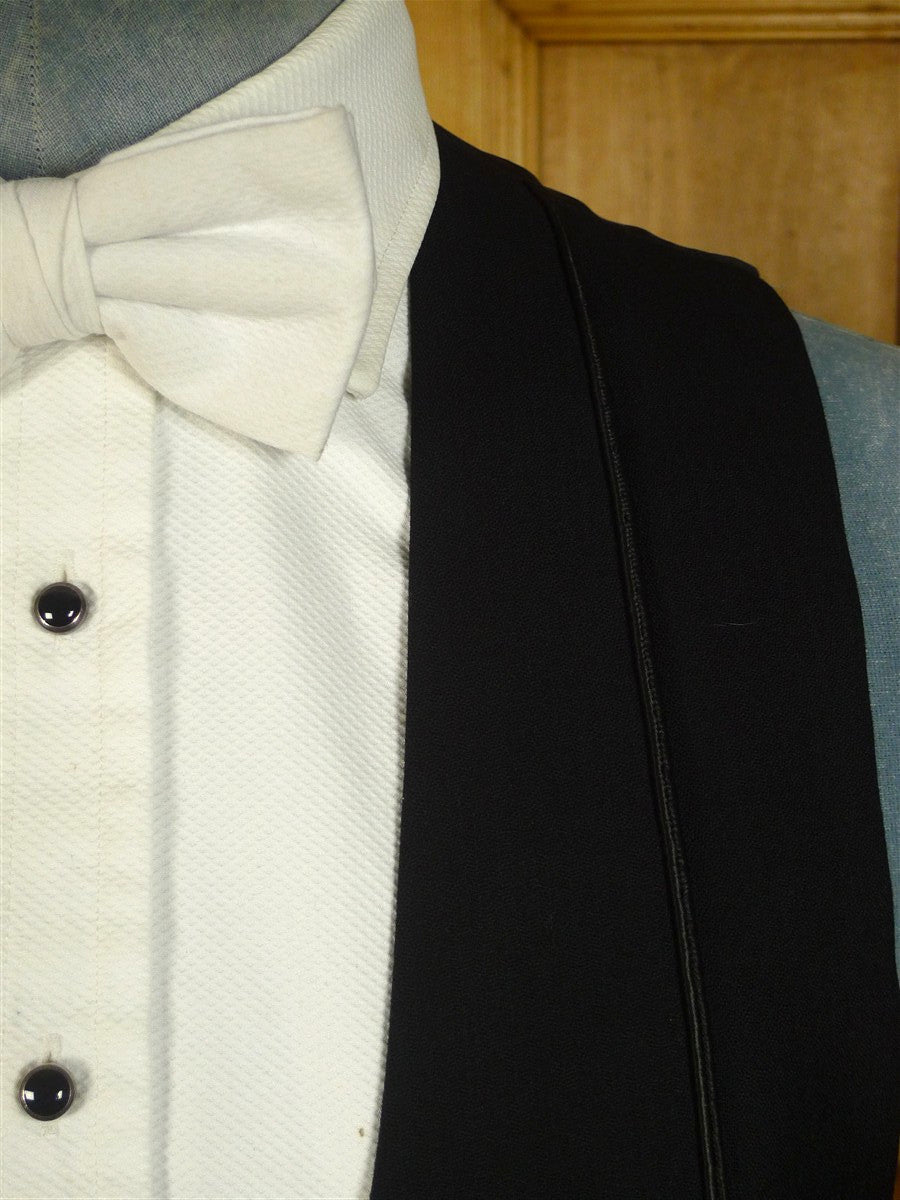 25/0798 immaculate 2009 ward & kruger savile row bespoke black shawl evening waistcoat 41 long