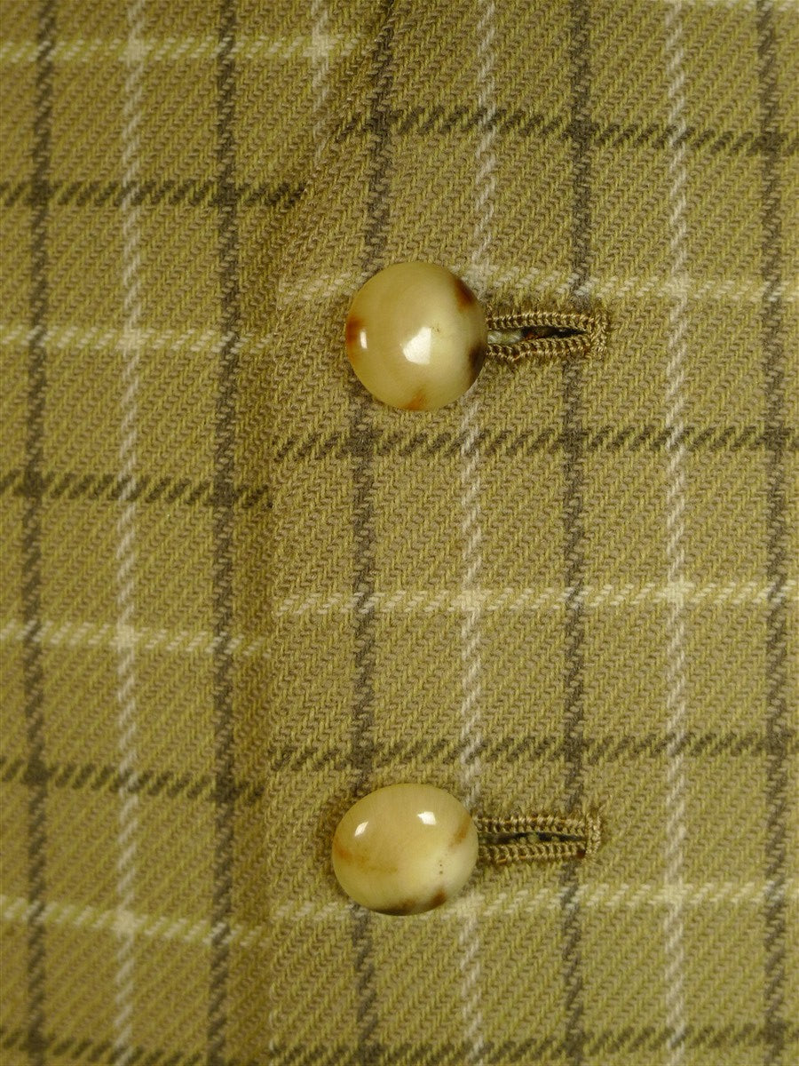 25/0799 wonderful vintage 1950s british tattersall check country waistcoat 39 short