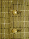 25/0799 wonderful vintage 1950s british tattersall check country waistcoat 39 short