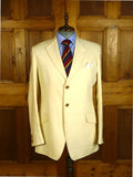 25/0810 vintage hackett london white label cream linen blazer 42 long