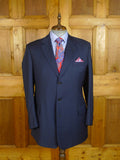 25/0812 ward & kruger 2013 savile row bespoke dark teal blue wool & mohair suit 41-42 long