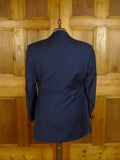 25/0812 ward & kruger 2013 savile row bespoke dark teal blue wool & mohair suit 41-42 long