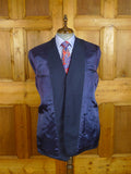 25/0812 ward & kruger 2013 savile row bespoke dark teal blue wool & mohair suit 41-42 long