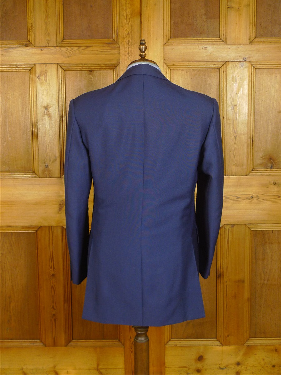 25/0813 ward & kruger 2008 savile row bespoke blue mohair suit 42 long