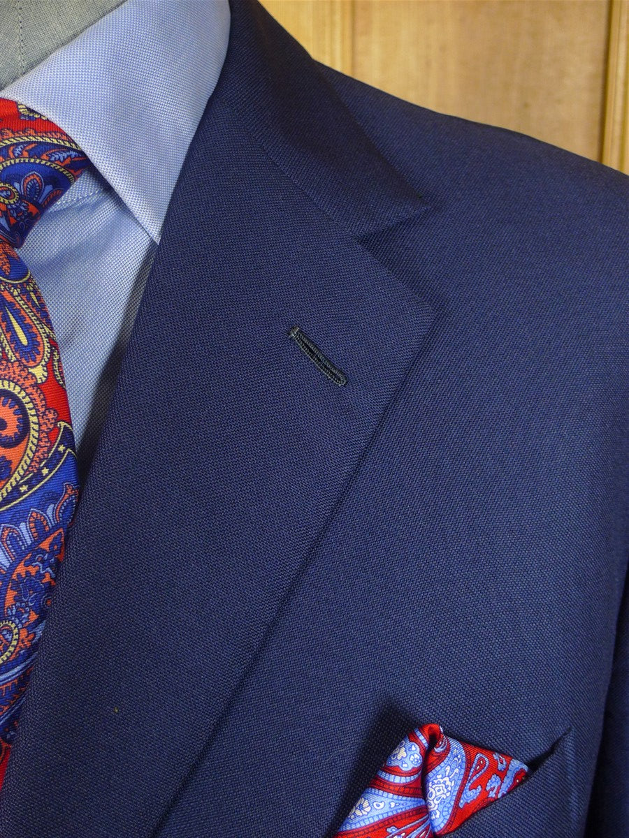 25/0813 ward & kruger 2008 savile row bespoke blue mohair suit 42 long