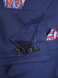 25/0813 ward & kruger 2008 savile row bespoke blue mohair suit 42 long