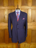 25/0814 ward & kruger 2006 savile row bespoke navy blue mohair suit 42 long
