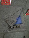25/1002 ward & kruger 2009 savile row bespoke grey birds-eye weave worsted suit 41 long