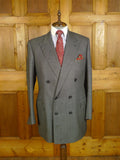 25/1002 ward & kruger 2009 savile row bespoke grey birds-eye weave worsted suit 41 long