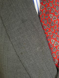 25/1002 ward & kruger 2009 savile row bespoke grey birds-eye weave worsted suit 41 long