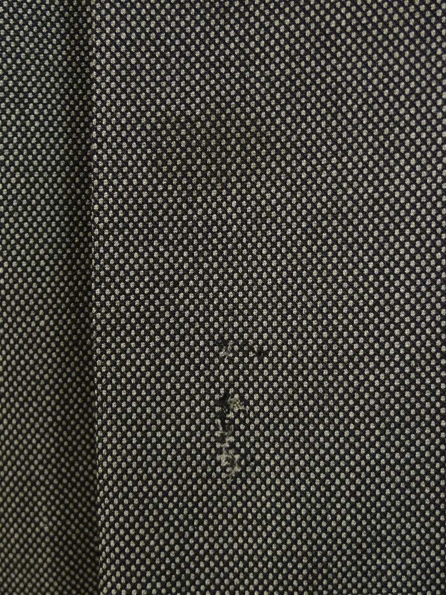 25/1002 ward & kruger 2009 savile row bespoke grey birds-eye weave worsted suit 41 long